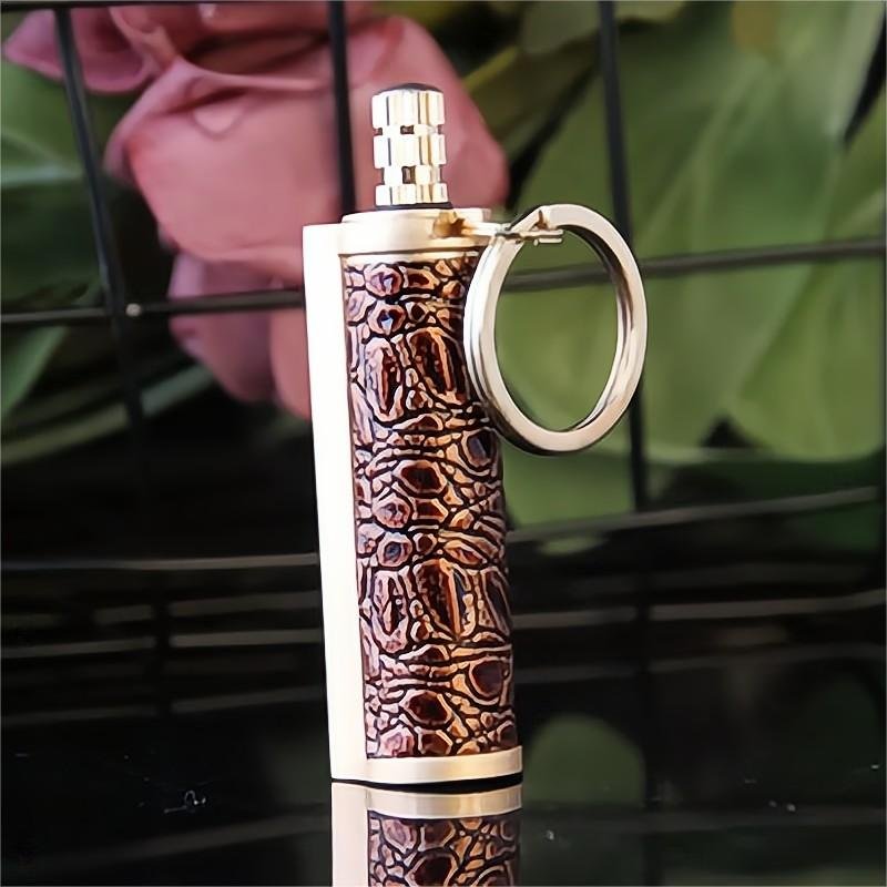 wholesale lighter bulk bottle opener windproof durable waterproof keychain lighter matches emergency keychain flint fire starter