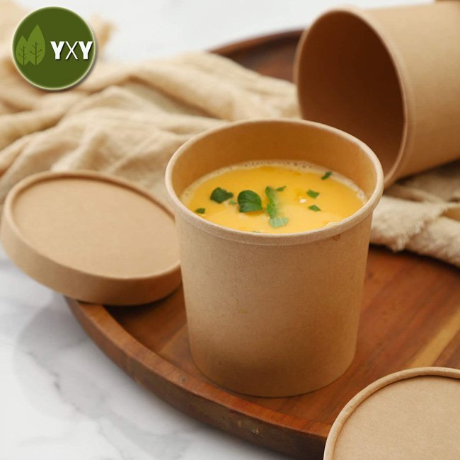Get!!! Hotsale High Quality Kraft Paper Cup Soup With Paper Lid