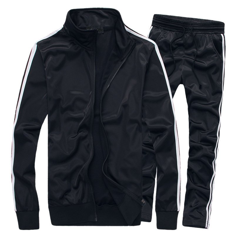 white tracksuit blank soccer training tracksuit sets customized logo football match jerseys Full zipper youth school running set