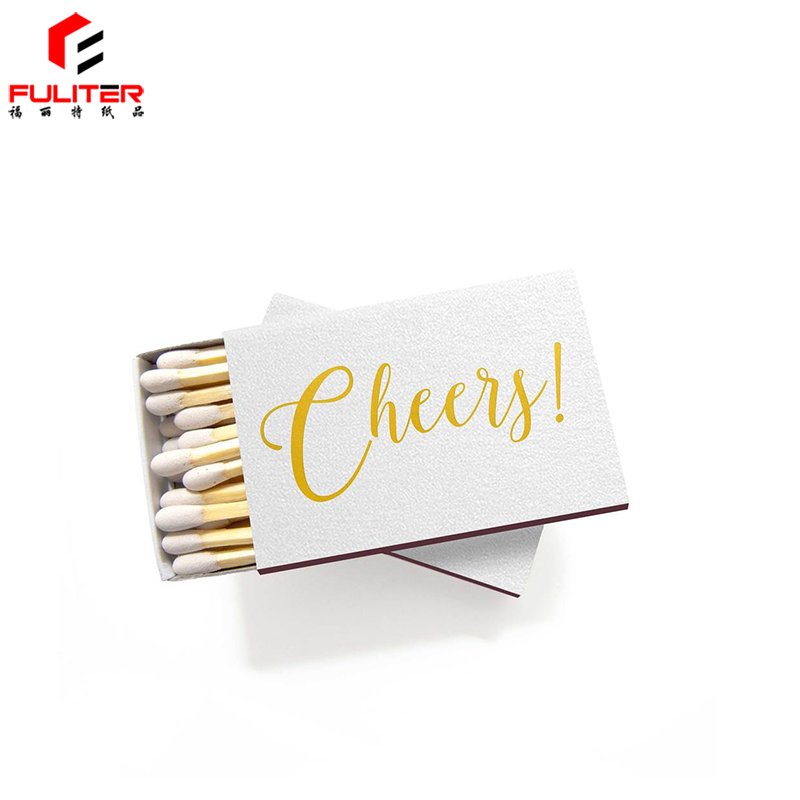 Fancy Standard Size Safety Matchbox White Matches Box