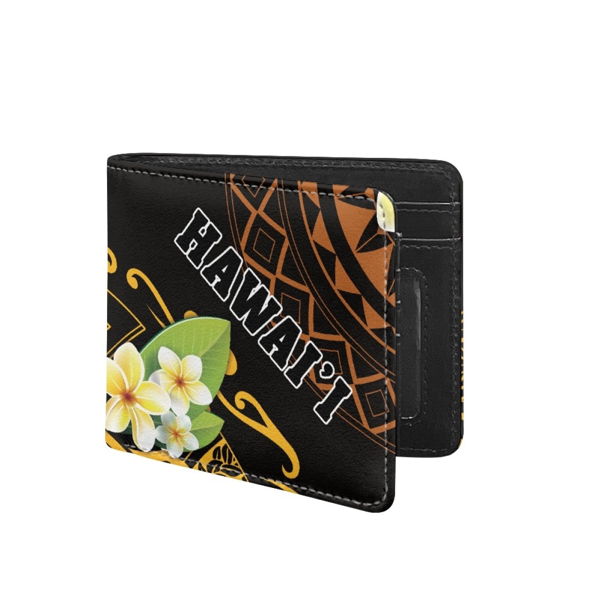 Exquisite And Practical Polynesia Hawaii Pu Men's Wallet Custom Printing On Demand Simple And Stylish All-Match Men's Wallet