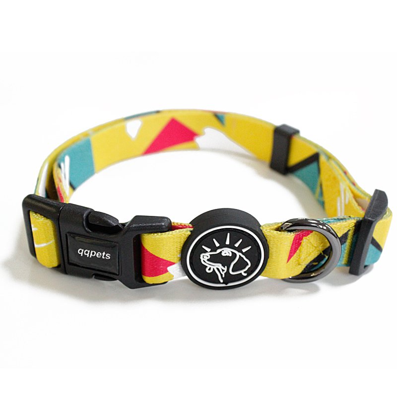 High quality free designer padded dog collar matching leash set luxury correas para perro custom printing dog collar and leash