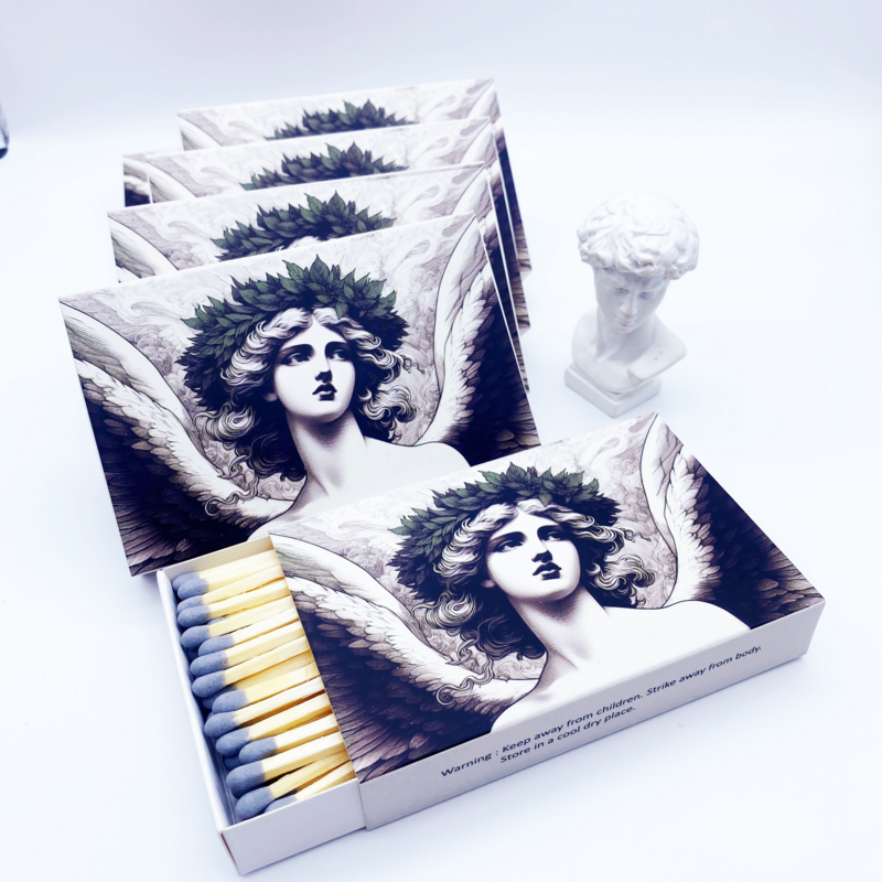 4 inch colored head candle matches custom design match boxes safety matches