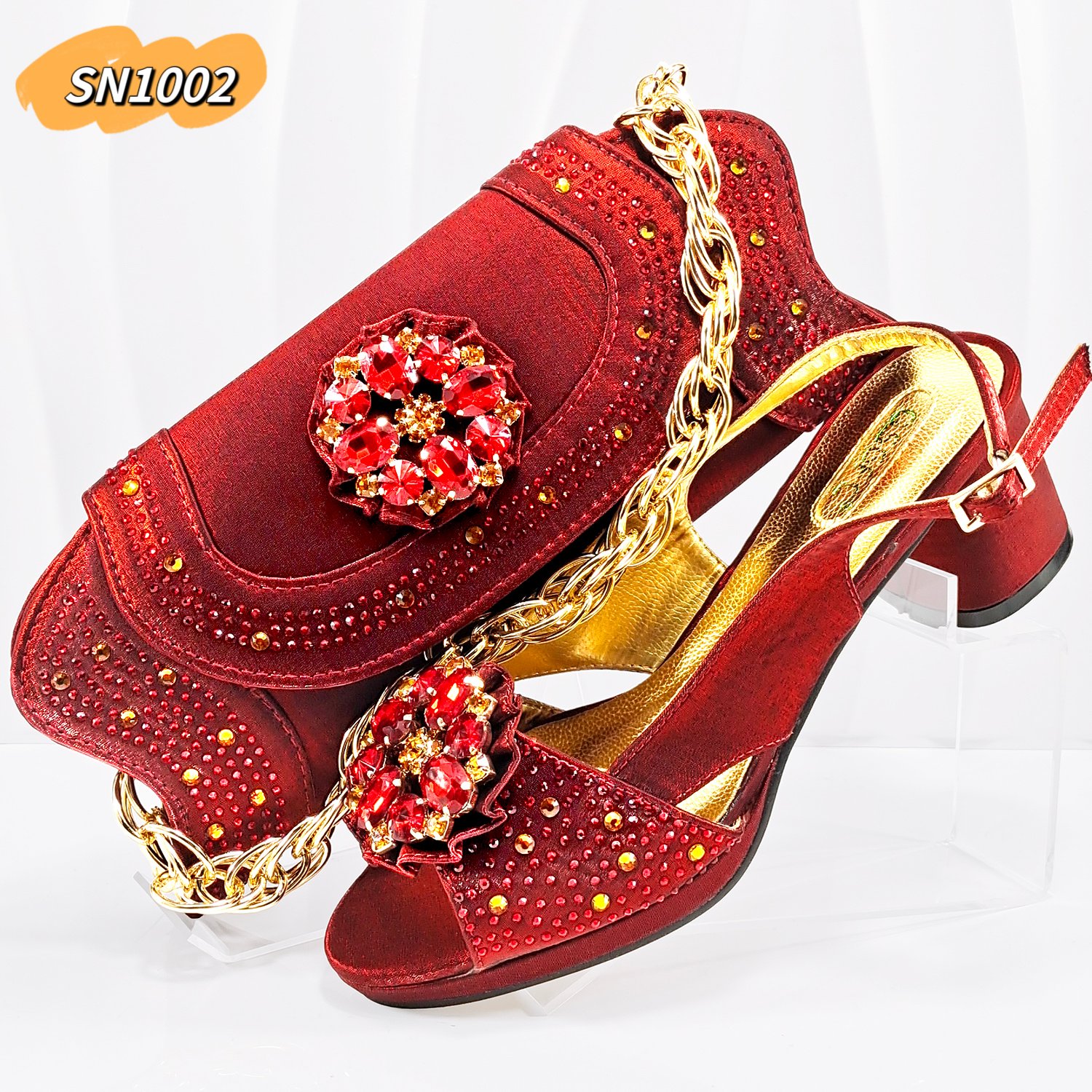 pink latest Italian matching shoes and bag set ladies shoes and bag to match for Nigerian wedding