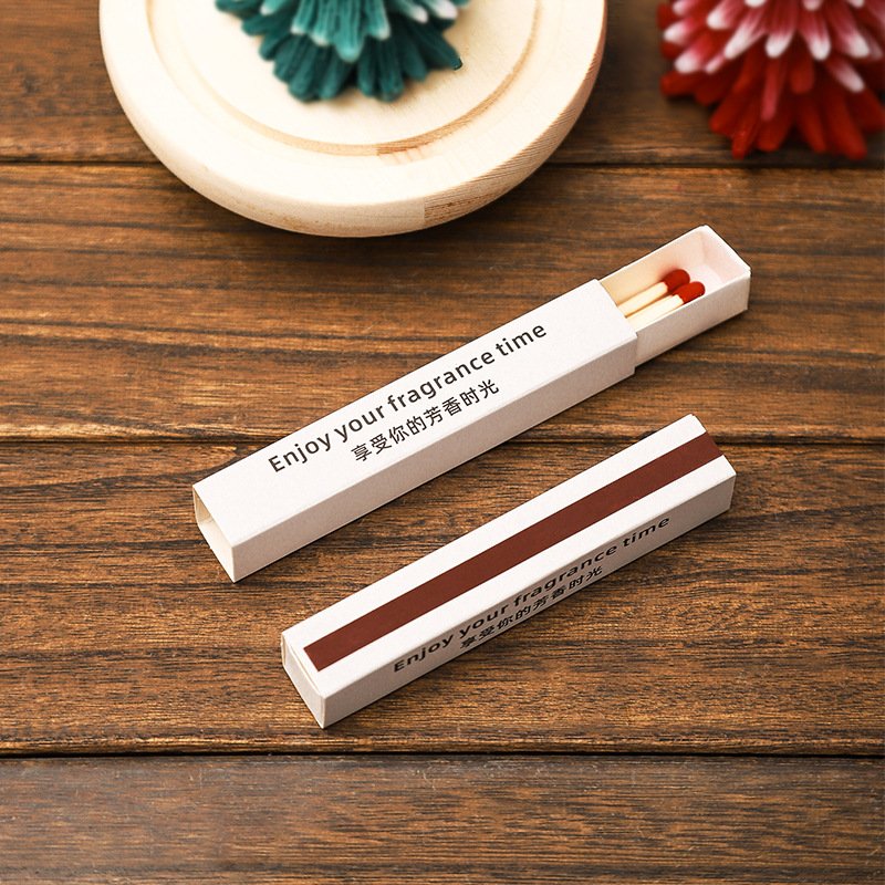 Wholesale black wooden Matchsticks 4 inch long custom box matches Private logo Match Stick