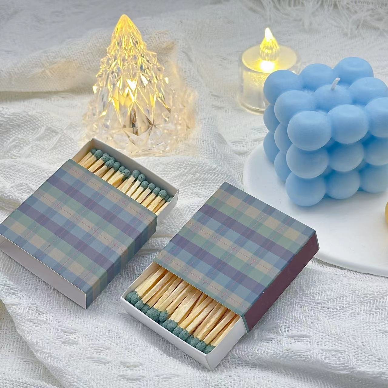 High-quality boxed matches Customized design of boxed matches square box 48mm short cigar safety matches