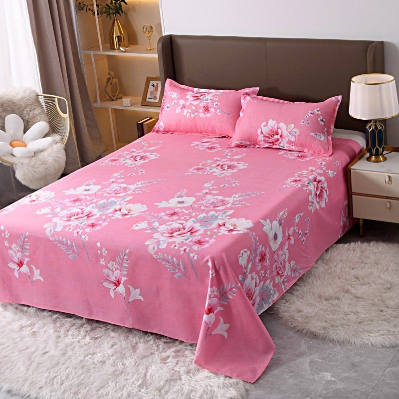 Factory price beauty bed cover Multiple prints flat cheep bedsheet bed sheets