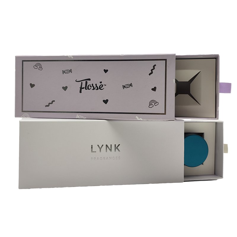 Custom Design Candle Package Rigid Cardboard Box Drawer Match Boxes Embossing For Candles