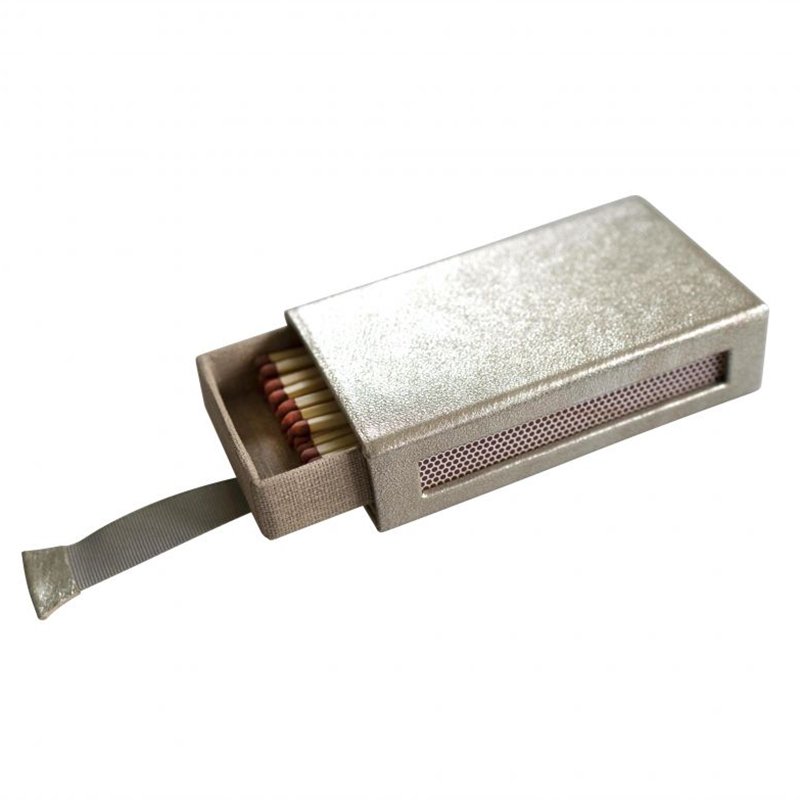 2022 New Classic Traditional Design Leather Safety Match Stick Box Bulk Quantity Low MOQ PU Leather Safety Match Case For Sale