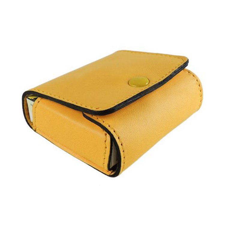 2022 New Classic Traditional Design Leather Safety Match Stick Box Bulk Quantity Low MOQ PU Leather Safety Match Case For Sale