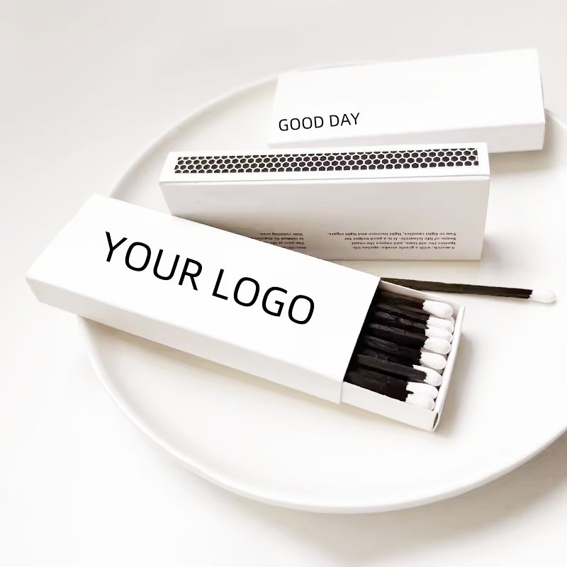 Wholesaler Match Box Packaging Logo Design Customizable white Match Heads Custom Paper Matchbox