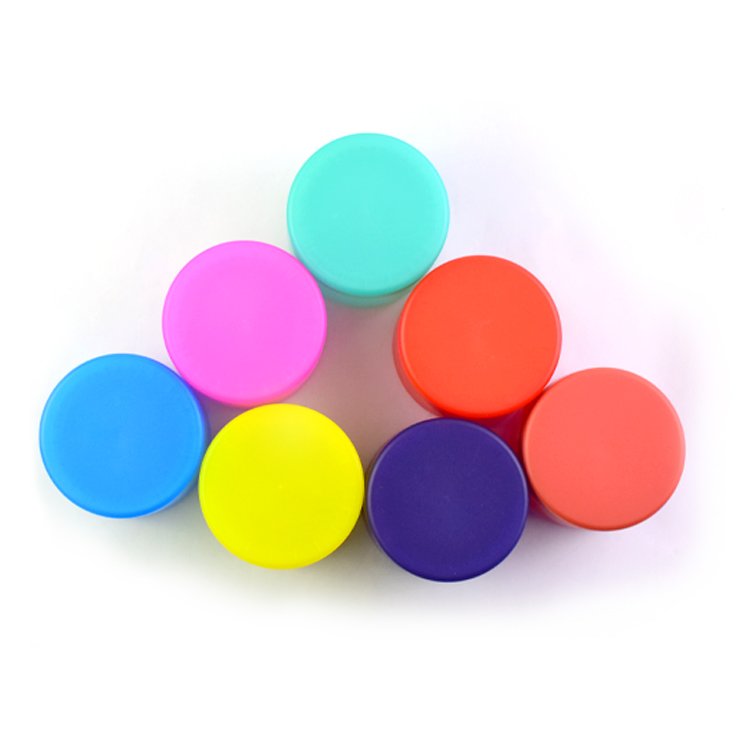 Child resistant semi transparent colorful painted glass jar match lid flower graphic designer smell proof jars 2oz glass jar