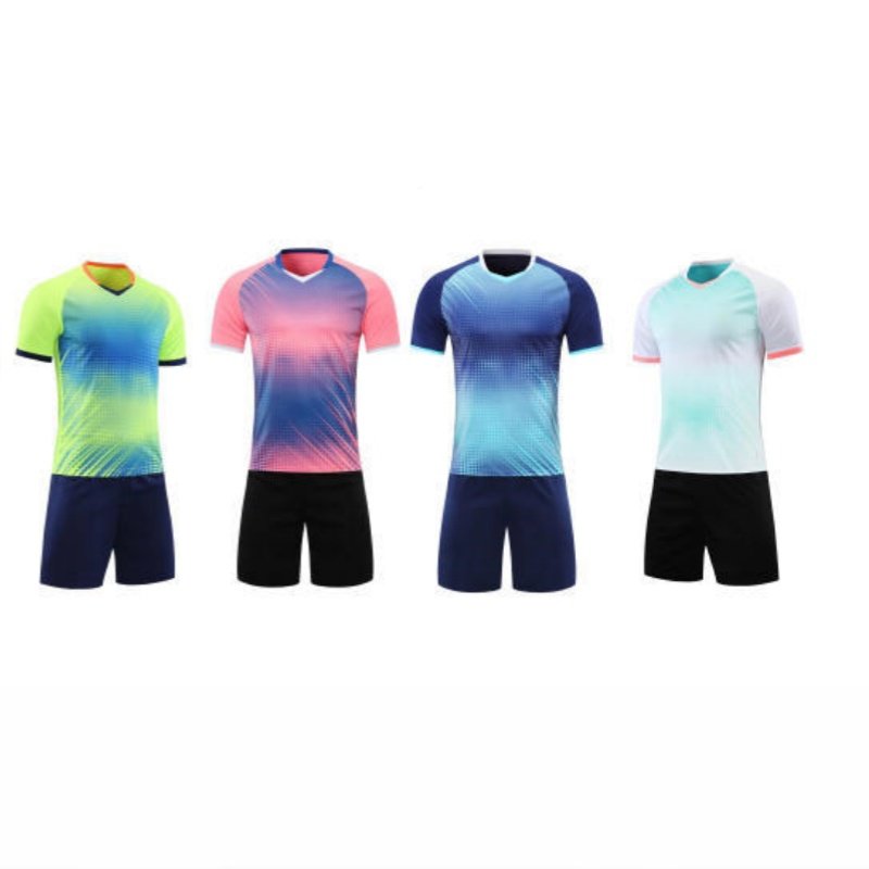 Gradient Kids Soccer Jersey Quick Customized Logos Numbers Dry Men Football Jerseys High Quality Club Match Training Sportswear