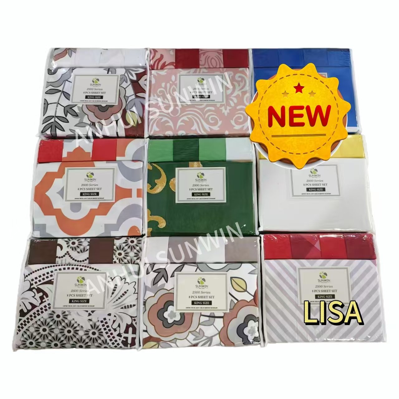 Cheap Price king size curtains and bed sheet set comforter with matching curtains and sheets 8pcs for wholesale