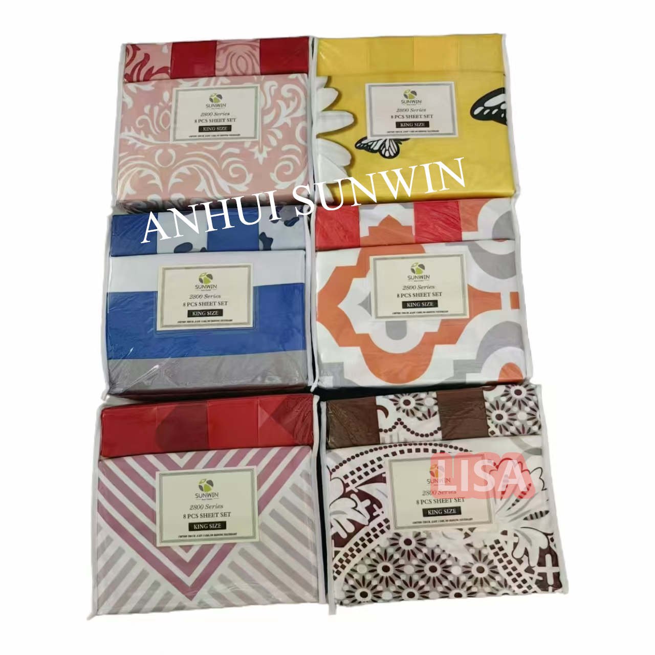 Cheap Price king size curtains and bed sheet set comforter with matching curtains and sheets 8pcs for wholesale