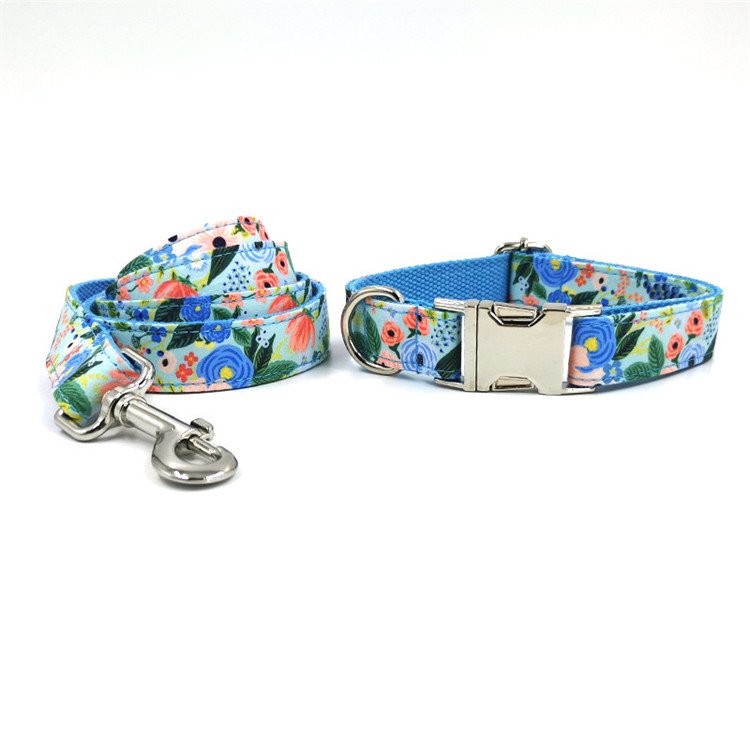 Luxury Custom OEM Dog Collar with Name Plate personalized design dog collars and matching leash sets