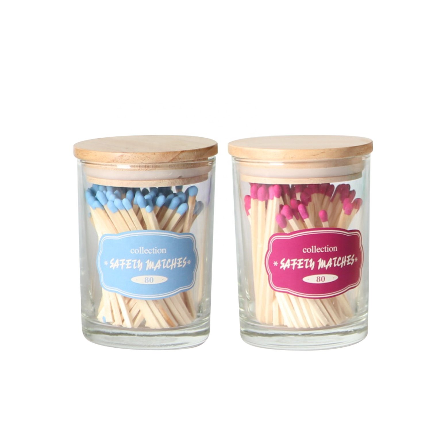 Wholesale hot sale 2" matchsticks black colored matches 3 inch long candle match