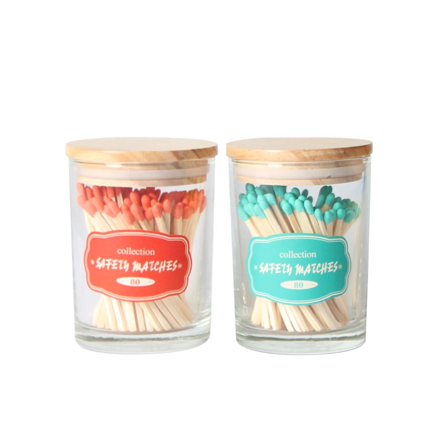 Wholesale hot sale 2" matchsticks black colored matches 3 inch long candle match