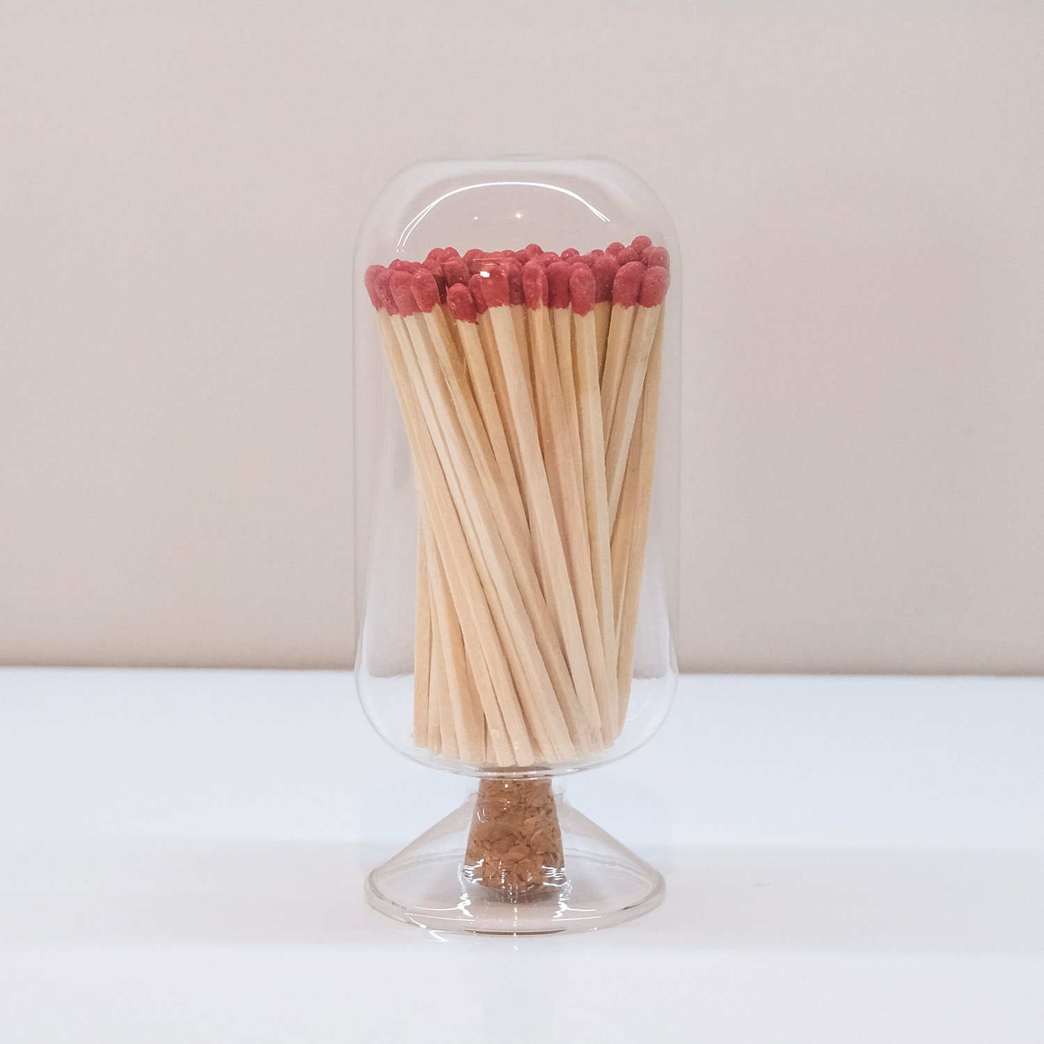 Wholesale Customized Match Decorative Custom Logo Long Wooden Stick Glass Bottle Of matches with logo