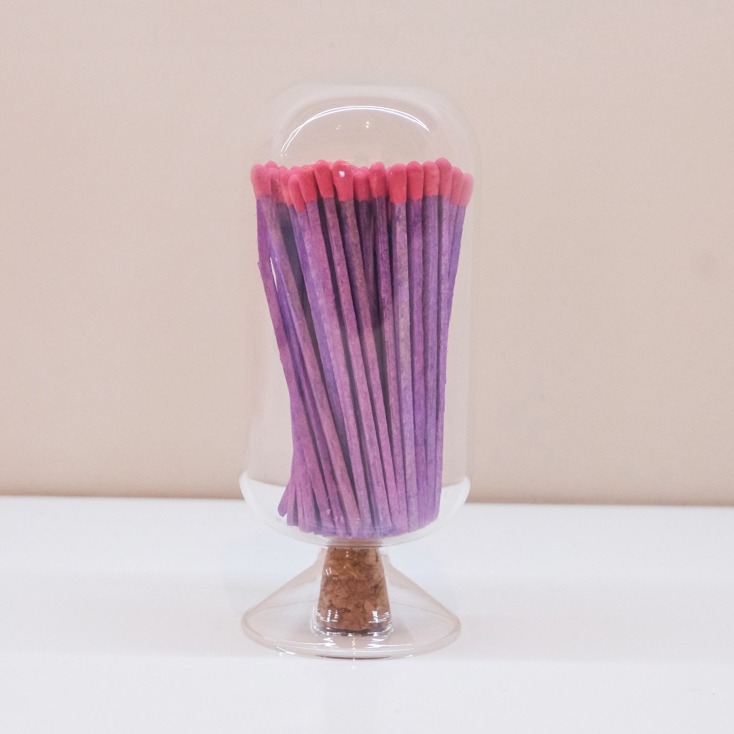 Wholesale Customized Match Decorative Custom Logo Long Wooden Stick Glass Bottle Of matches with logo