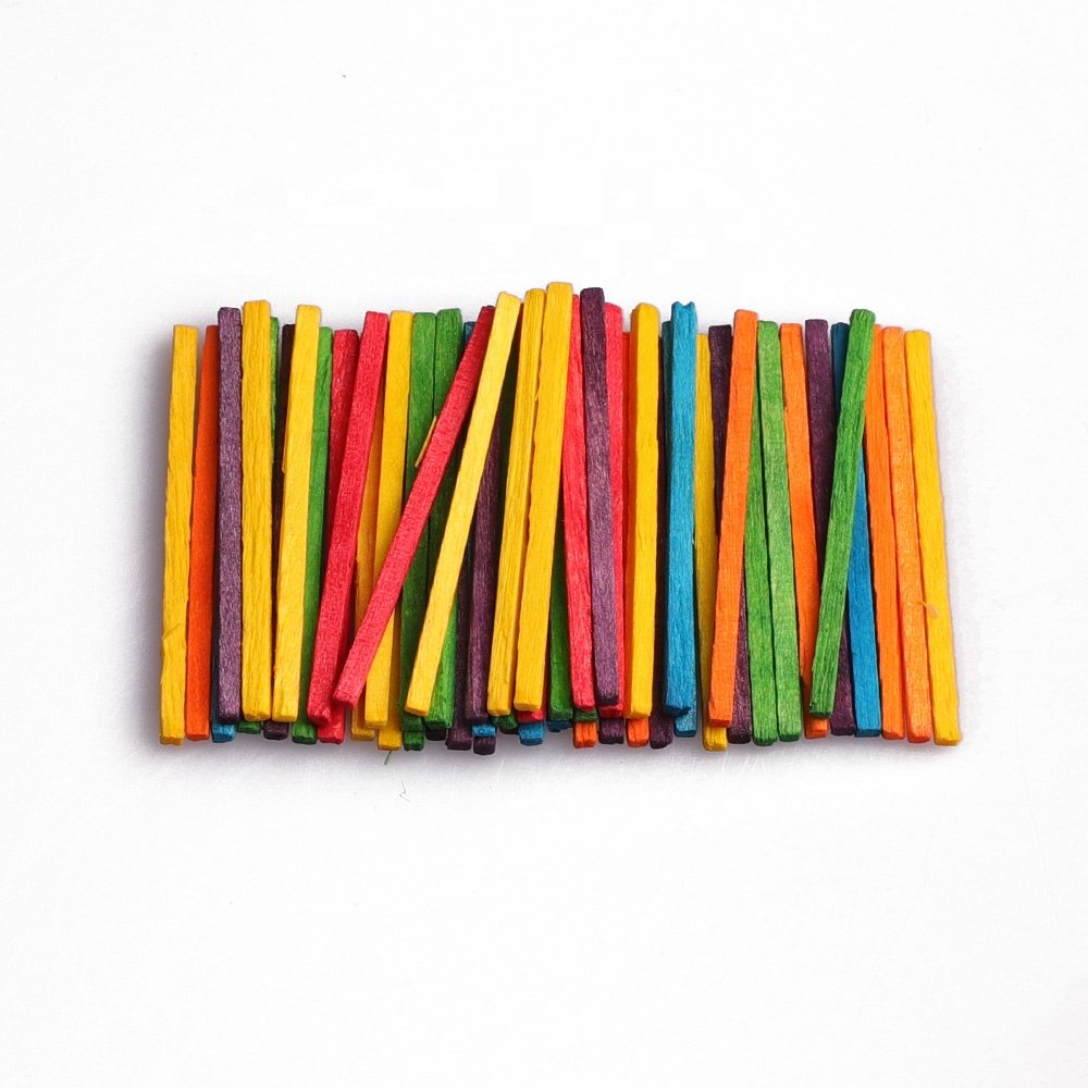 wooden safety assorted colored match splints birch wood match splints wooden natural color