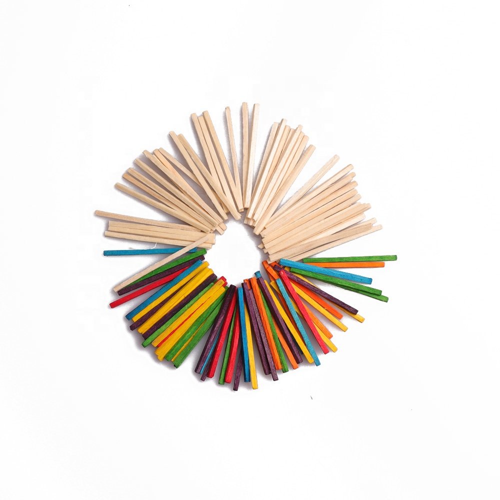 wooden safety assorted colored match splints birch wood match splints wooden natural color