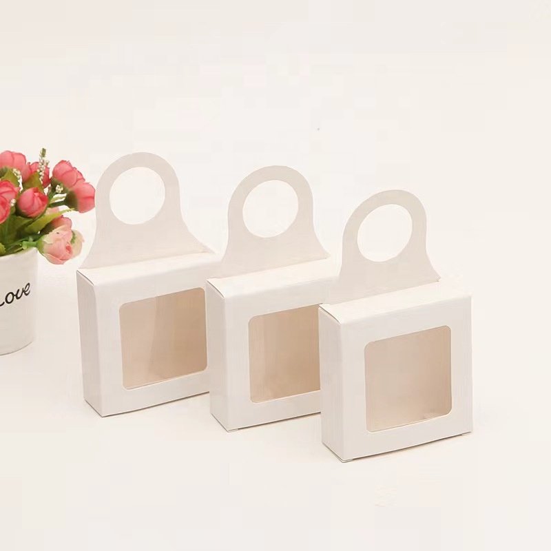Custom Folding packaging box with window Kraft Paper Box Slide Open Box