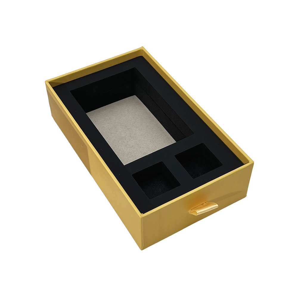 Package Solution Custom Logo Design Premium Recycled Slide Drawer Paper Packaging Gift Box with Foam insert
