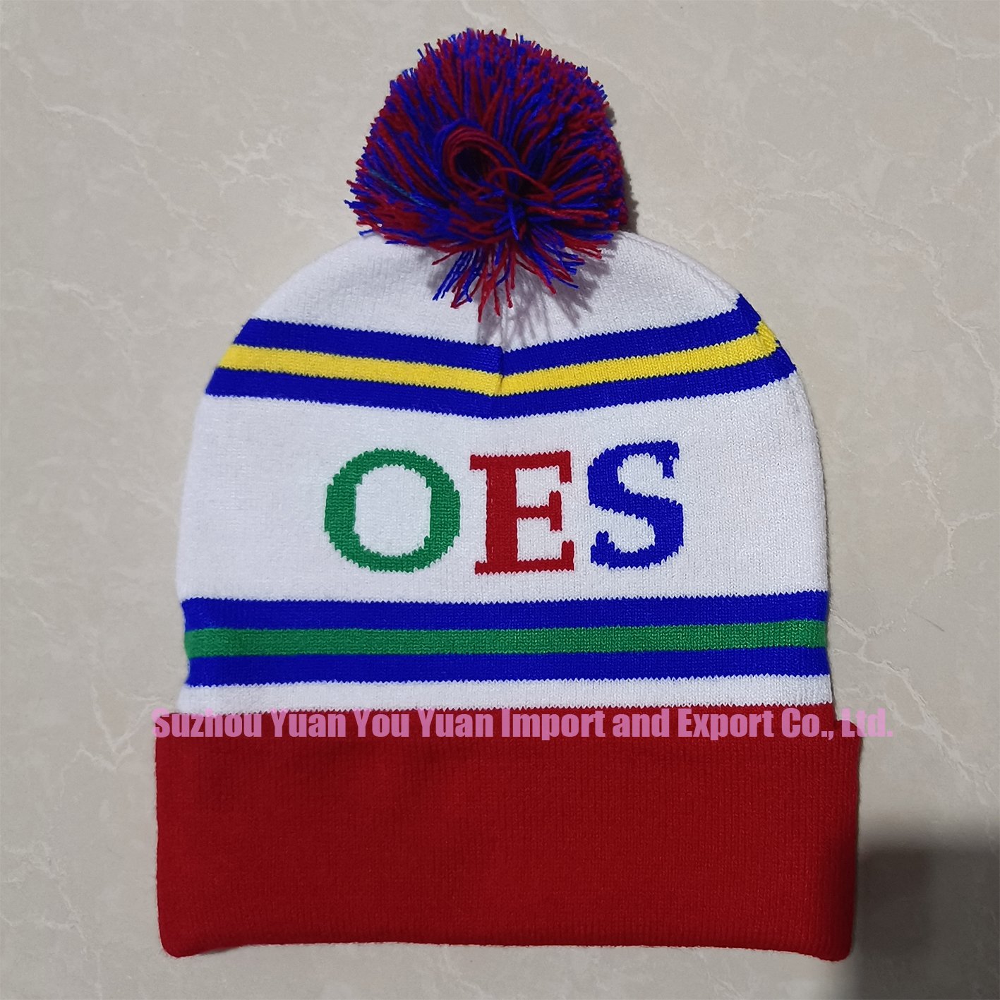 custom 145x17cm Knitted ORDER OF THE EASTERN STAR OES matching Winter scarf and hat