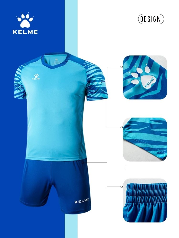 KELME men's custom football soccer uniform jersey soccer wear set football sports training tracksuit football uniform jerseys