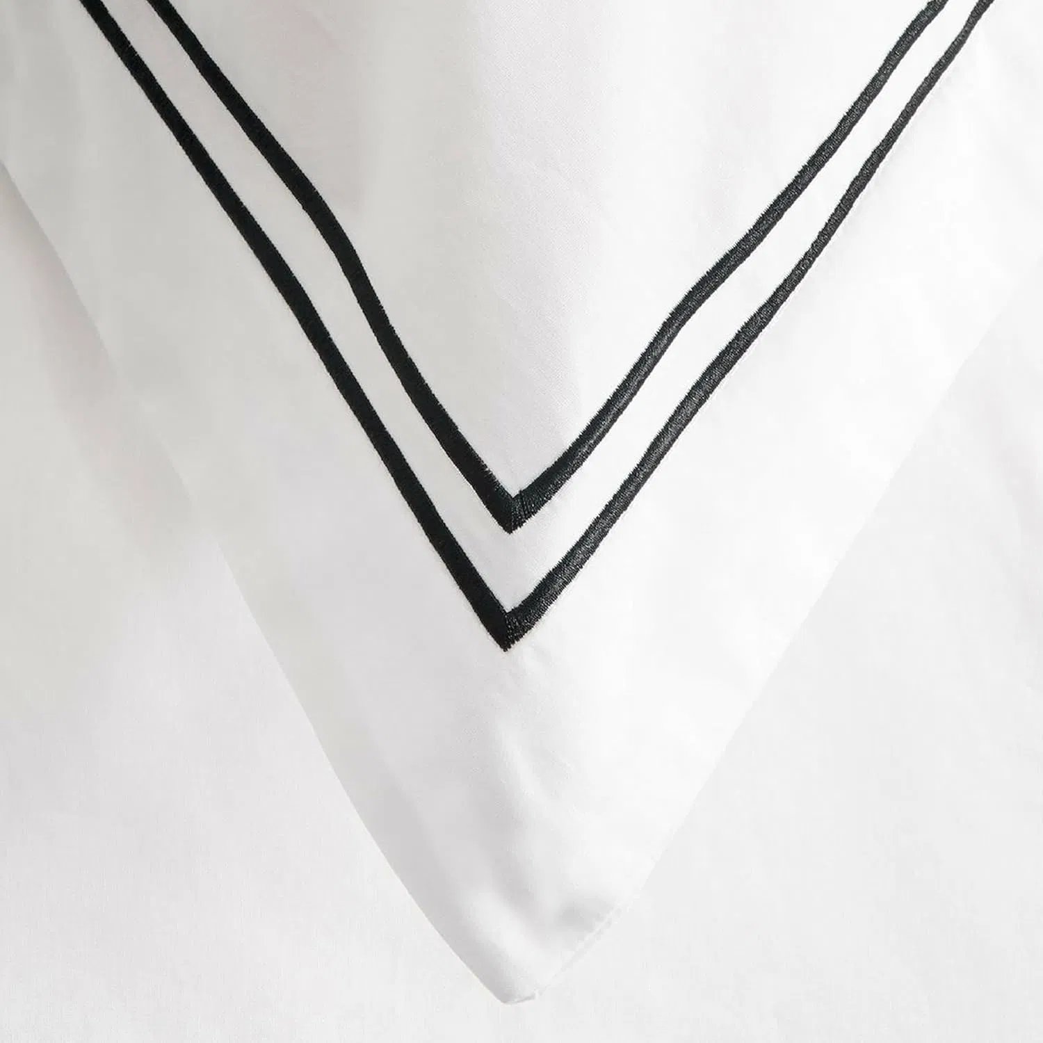 5 Star Hotel Standard White Bed Linen 3cm Stripe Bed Sheet Duvet Cover 100% Cotton Hotel Linen Bedding Set