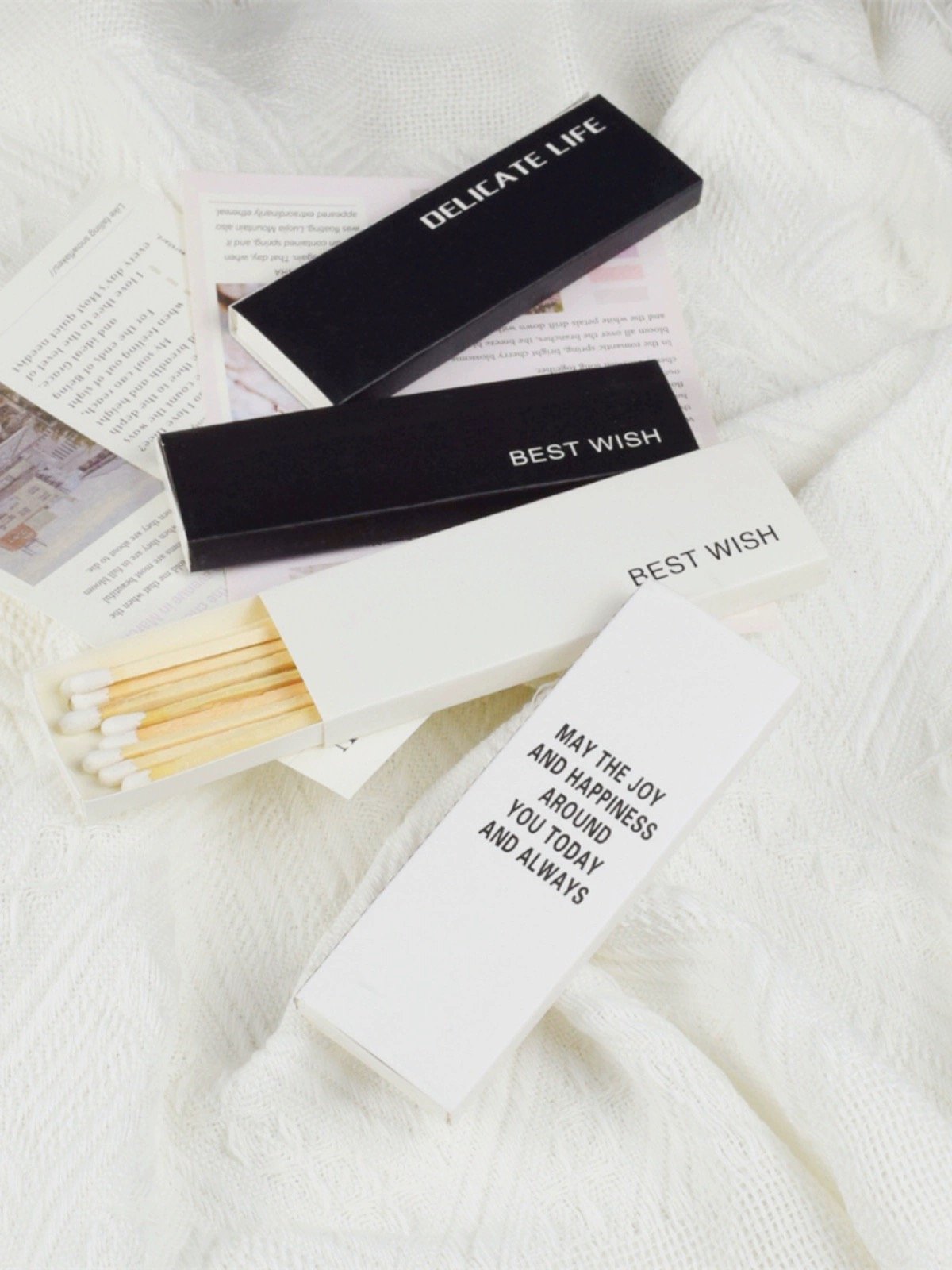 Custom Matchbox Paper Boxes for Cake Room Old Match & Hospital Art & Hotel Logo Printing Advertising Gift