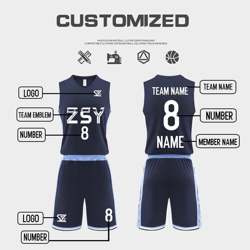 Ncaa University Of North Carolina Training Basketball Kit Set Custom College Men's And Women's League Match Kit