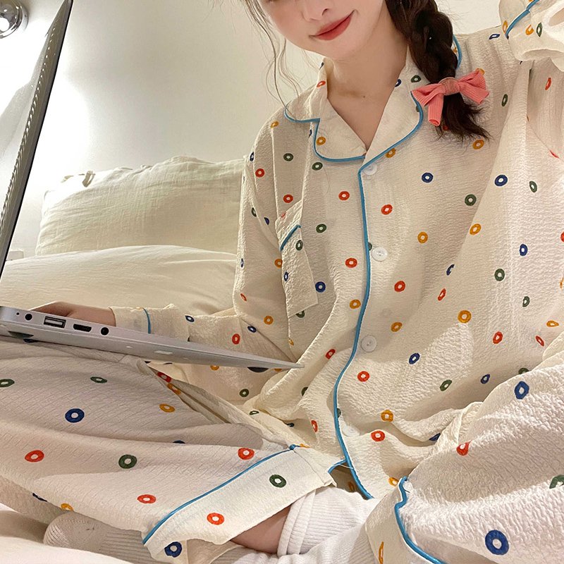 High quality pajamas, long sleeves and trousers soft and comfortable cartoon pajamas, wholesale matching family pajamas