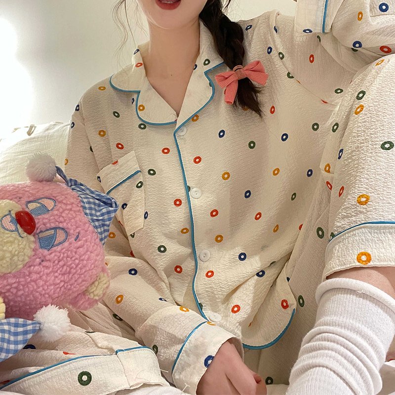 High quality pajamas, long sleeves and trousers soft and comfortable cartoon pajamas, wholesale matching family pajamas