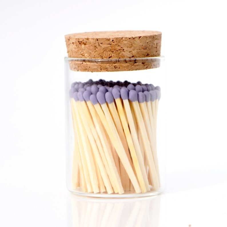 Bottled wood matches for aromatherapy candles, Gift wrapped beautifully wood matches in bottle