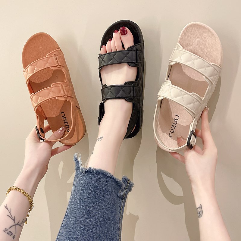 2023 All-match Plain Casual Shoes Women Students And Teenagers Multi-functional Slippers Cheap Sandals