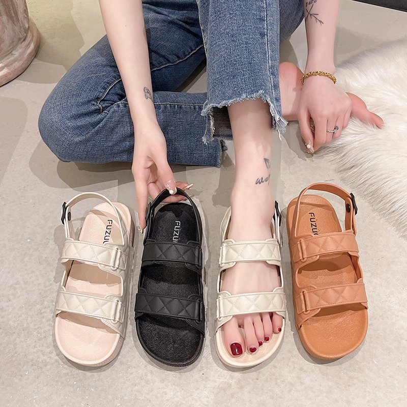 2023 All-match Plain Casual Shoes Women Students And Teenagers Multi-functional Slippers Cheap Sandals