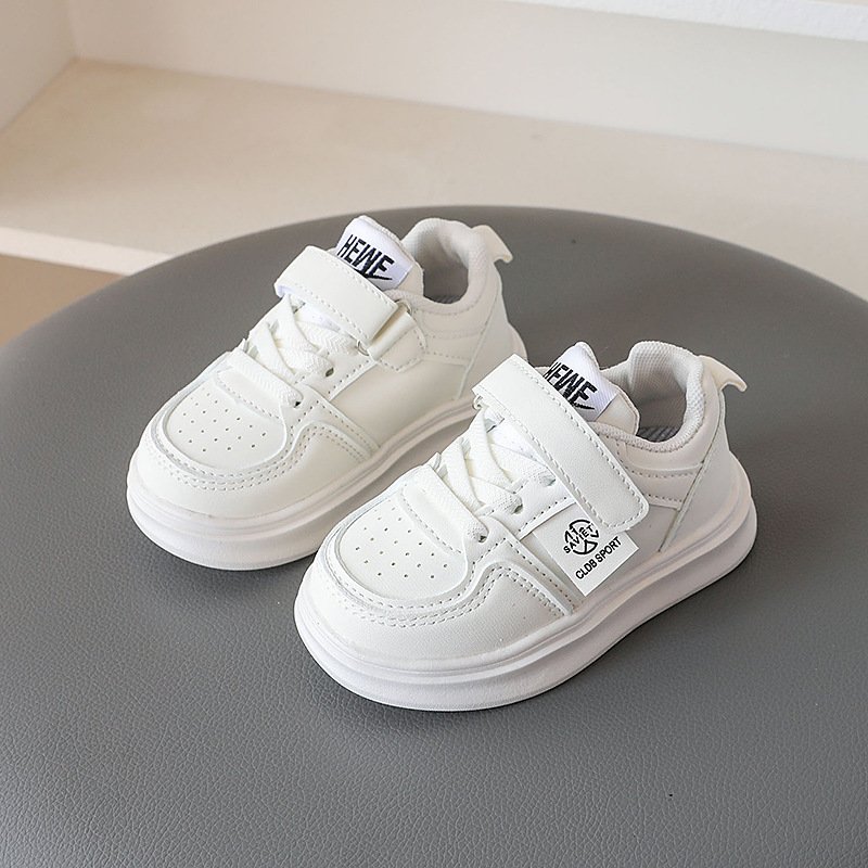 Children's spring color matching sneakers boys fall net surface non-slip shoes girls simple lightweight breathable casual shoes