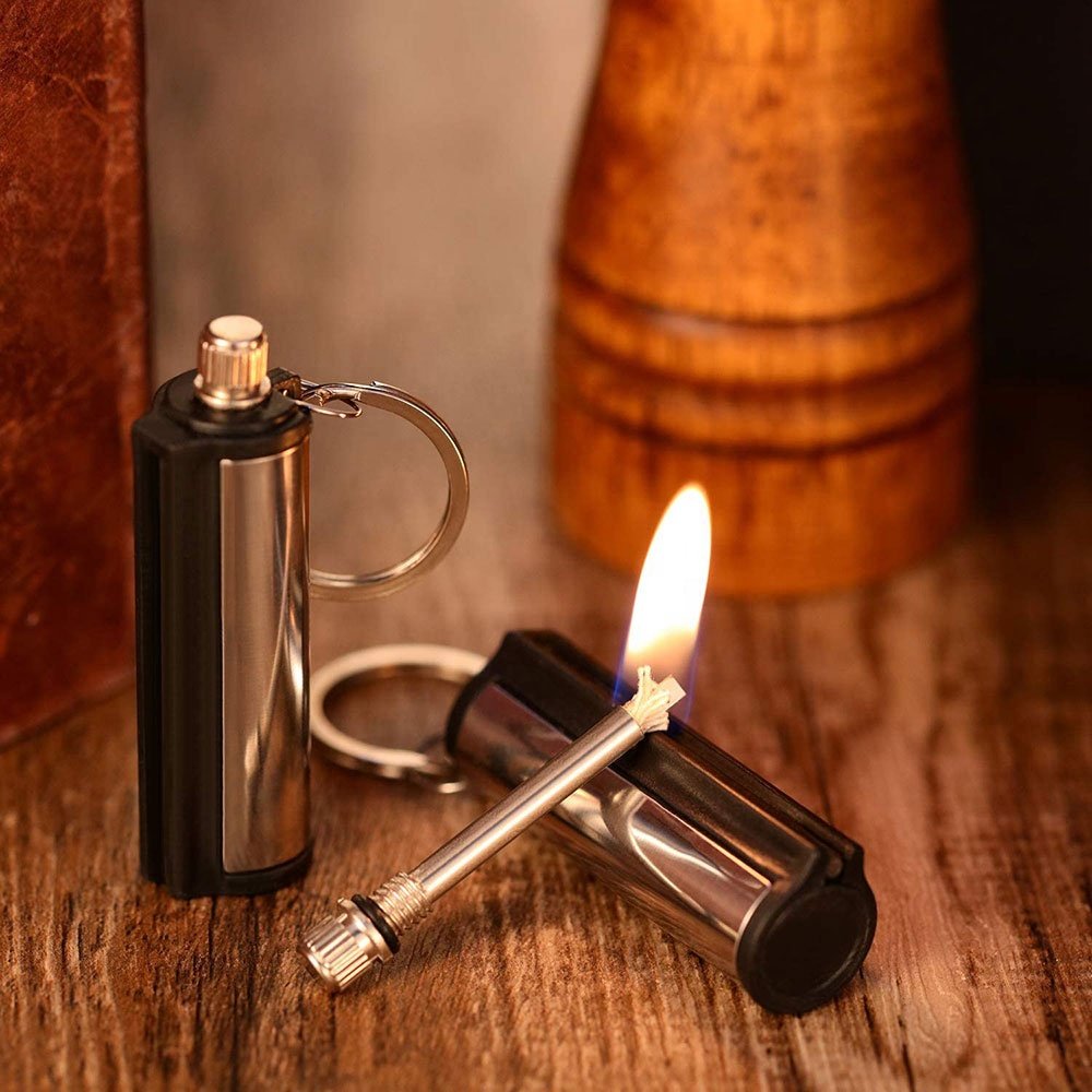 Kongbo Permanent Metal Match Stick Flint Fire Starter Lighter Keychain Waterproof Match