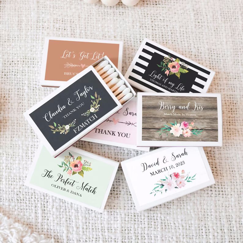 Craft Box Rectangular Matches Scented Candles Custom Logo Box Matches