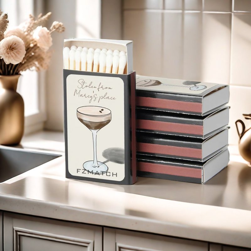Craft Box Rectangular Matches Scented Candles Custom Logo Box Matches