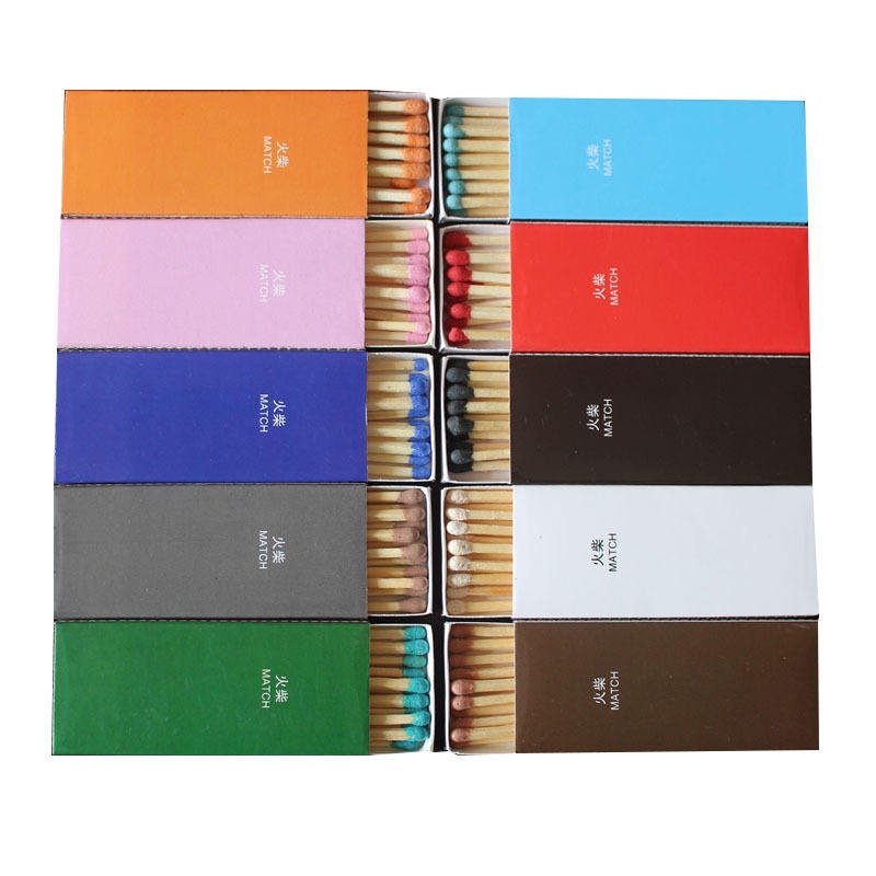 Wholesale Low Price Mutil Color Safe Material Long Match Stick With Box