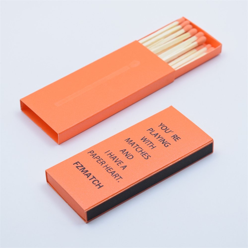 Customized match box Professional factory production low custom colorful paper long matches