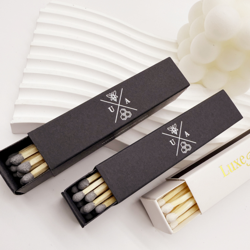 Personalized Matchsticks Matches Custom Safe Matches, Assorted Colors Customizable Matches