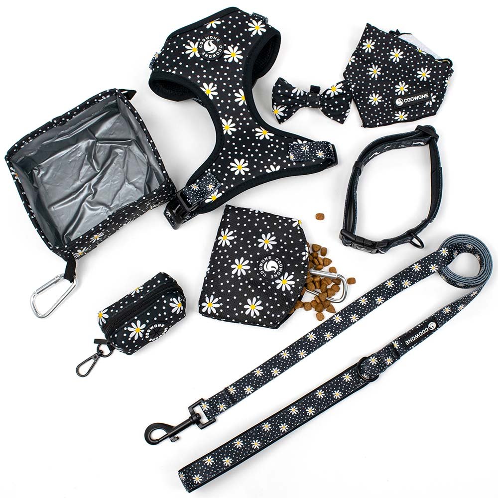 Step in Dog Harness Reflective Soft Padded Mesh Adjustable Pet Dog Harness And Leash Set With Matching Leash Collar