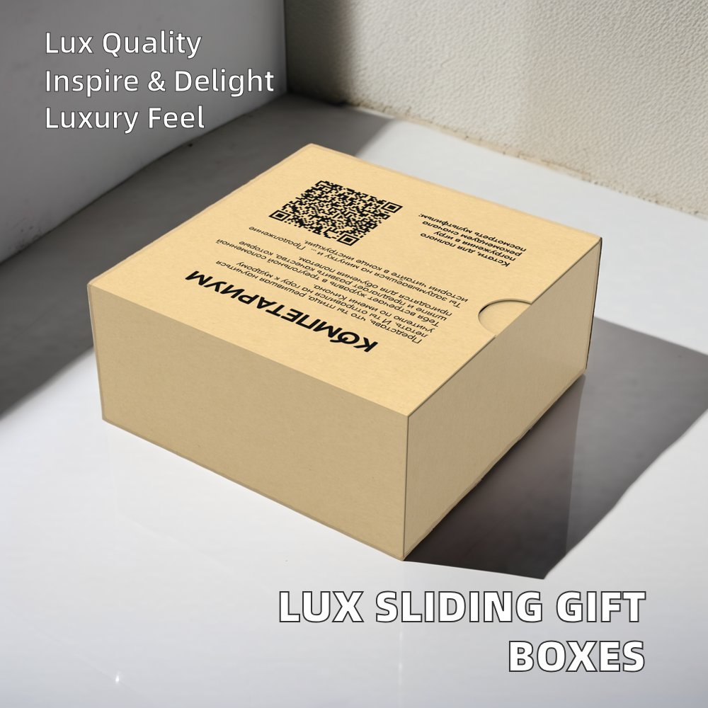Eco-friendly Luxury Match Drawer Gift Boxes Transparent Window Kraft Paper Cardboard Sliding Shoes Box Underwear Fur