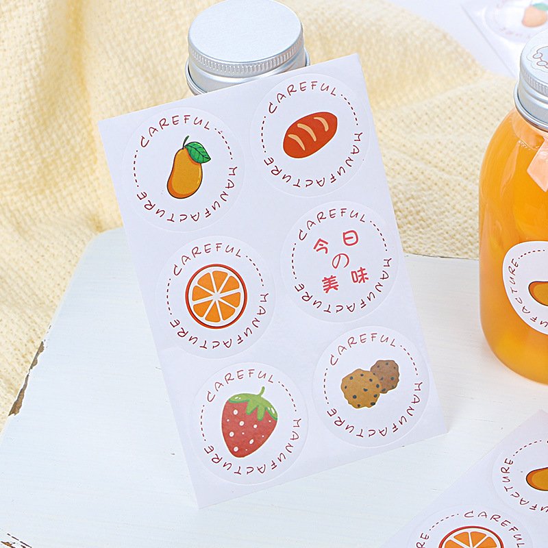 Spot Round sealing stickers cartoon baking packaging matching decorative stickers biscuit jar stickers