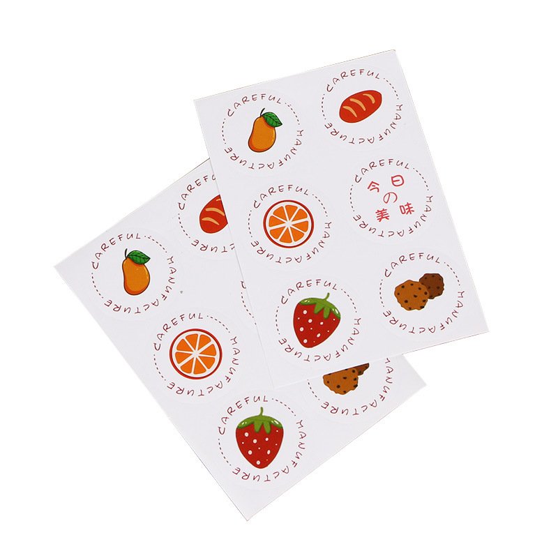 Spot Round sealing stickers cartoon baking packaging matching decorative stickers biscuit jar stickers
