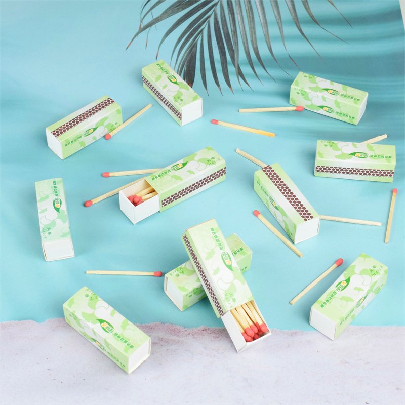 Safety Matches Factory High Quality Personalized Matchbox Colored Small Wooden Feature Safety Eco Material Clean Custom Matches